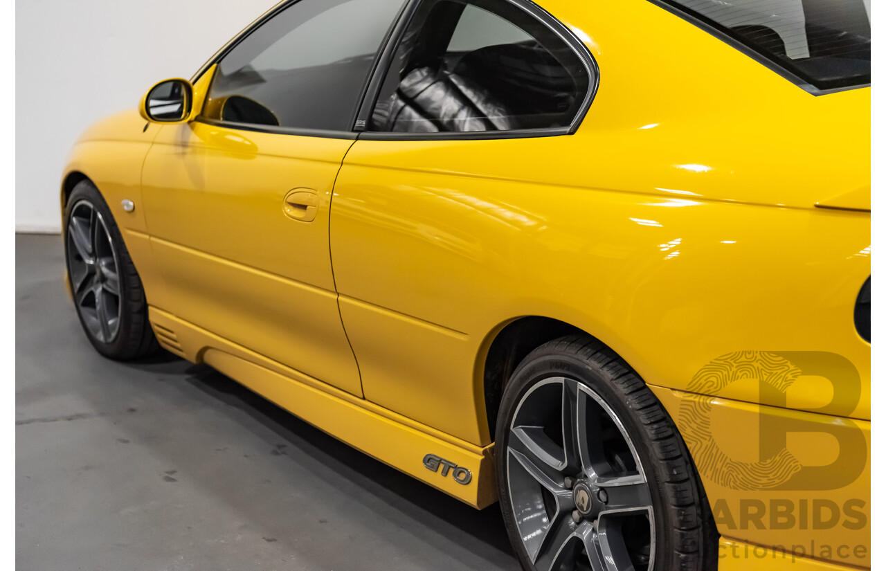 6/2003 Holden HSV Coupe GTO V2 2d Coupe Yellow Devil V8 5.7L