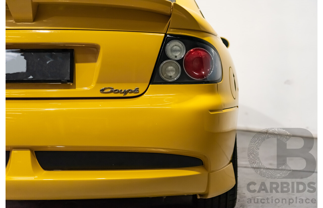 6/2003 Holden HSV Coupe GTO V2 2d Coupe Yellow Devil V8 5.7L