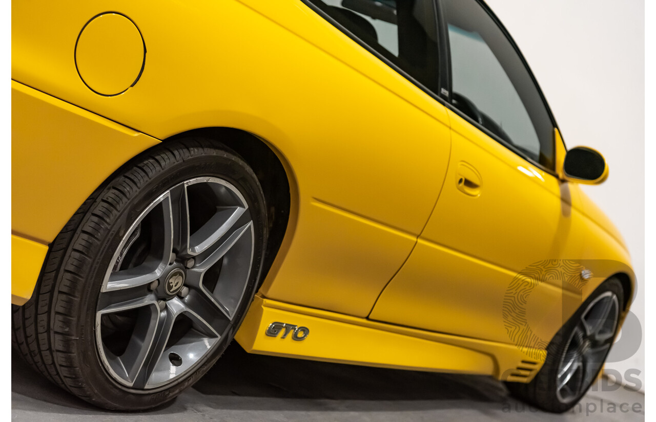 6/2003 Holden HSV Coupe GTO V2 2d Coupe Yellow Devil V8 5.7L