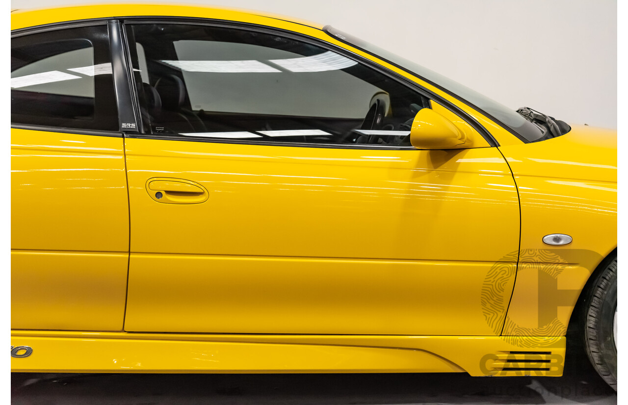 6/2003 Holden HSV Coupe GTO V2 2d Coupe Yellow Devil V8 5.7L