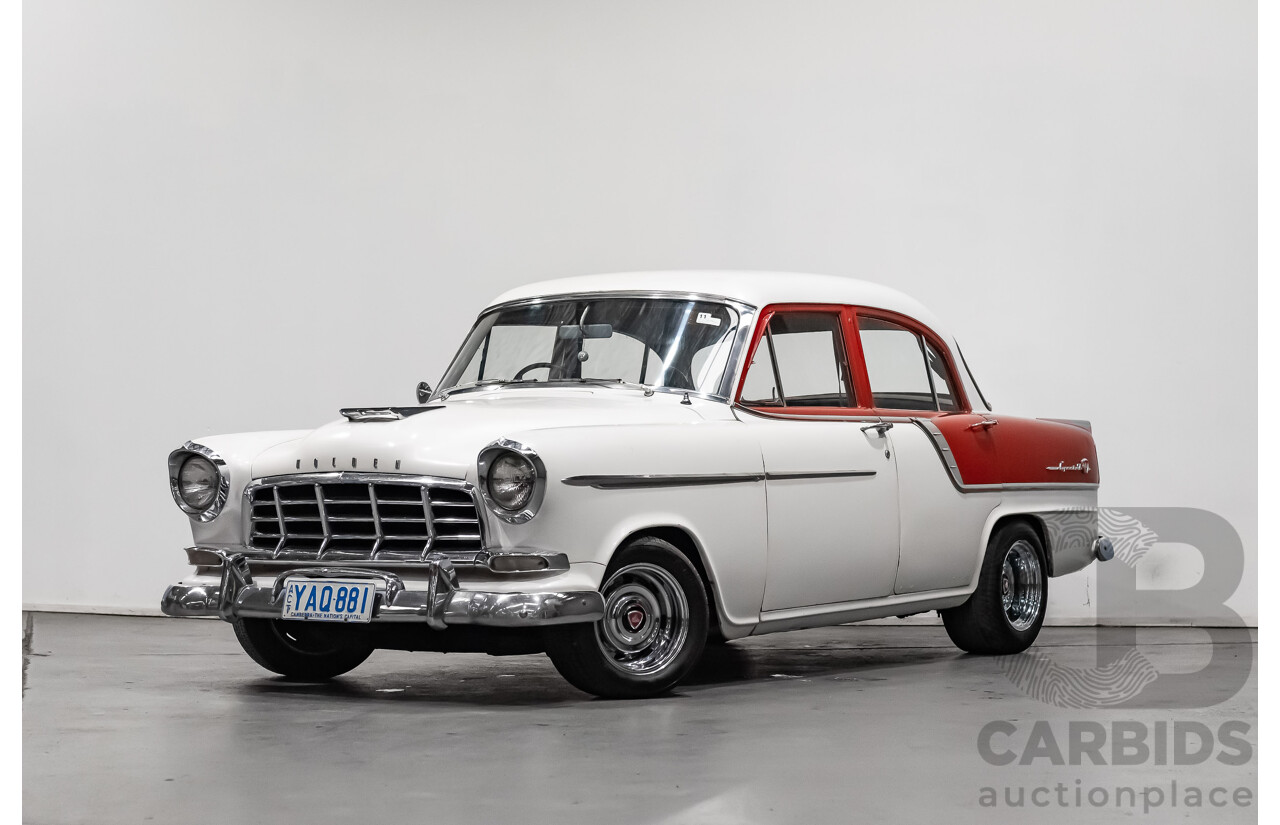 1/1958 Holden FC Special 4d Sedan India Ivory / Red 202ci