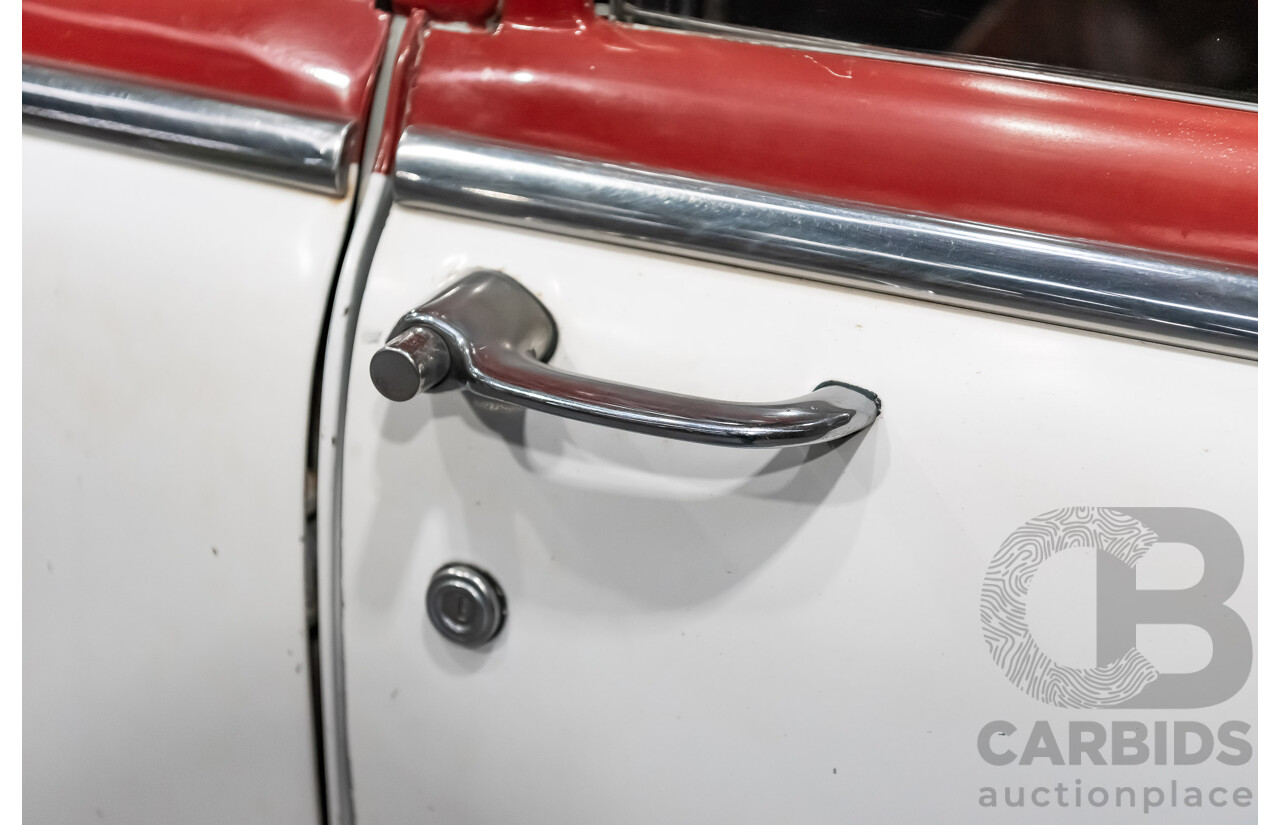 1/1958 Holden FC Special 4d Sedan India Ivory / Red 202ci