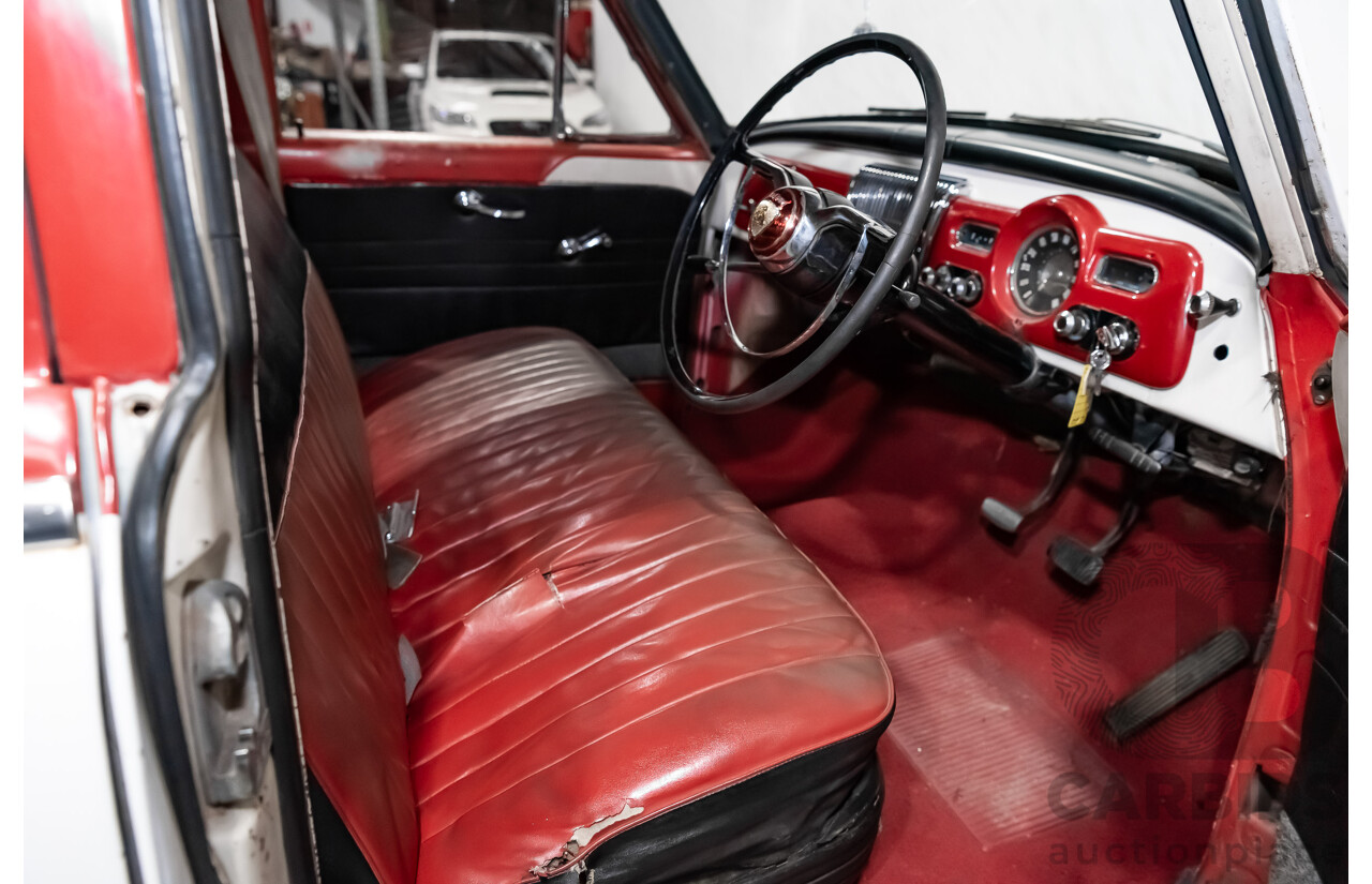 1/1958 Holden FC Special 4d Sedan India Ivory / Red 202ci