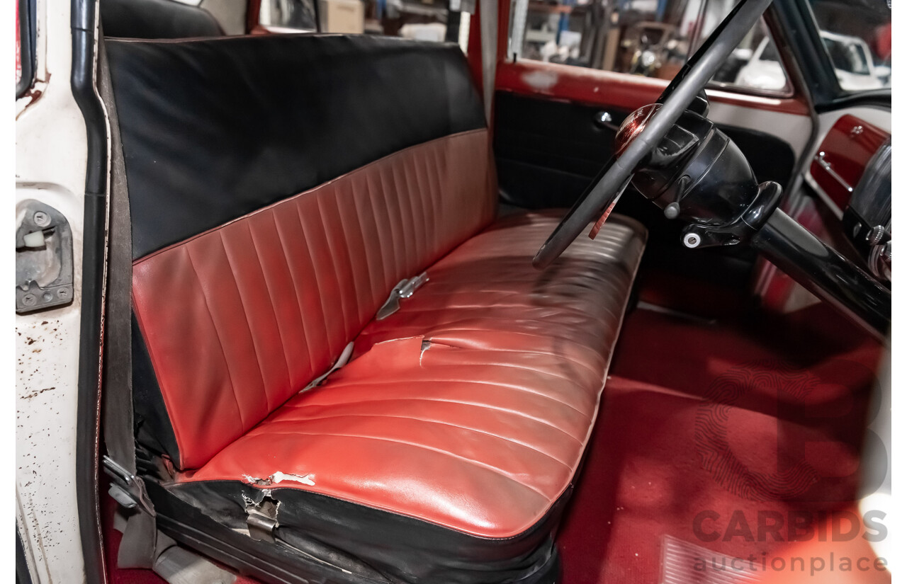 1/1958 Holden FC Special 4d Sedan India Ivory / Red 202ci