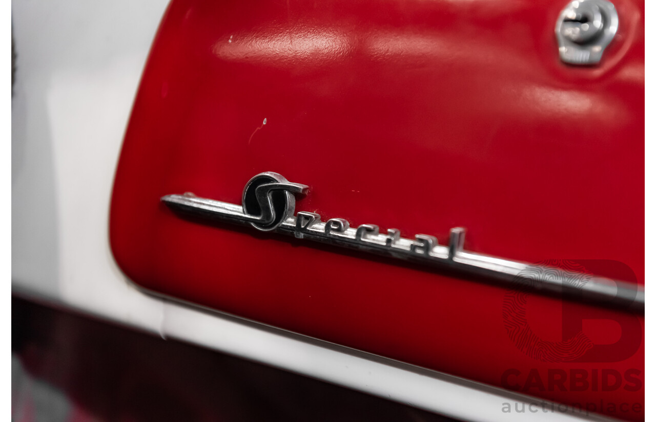 1/1958 Holden FC Special 4d Sedan India Ivory / Red 202ci