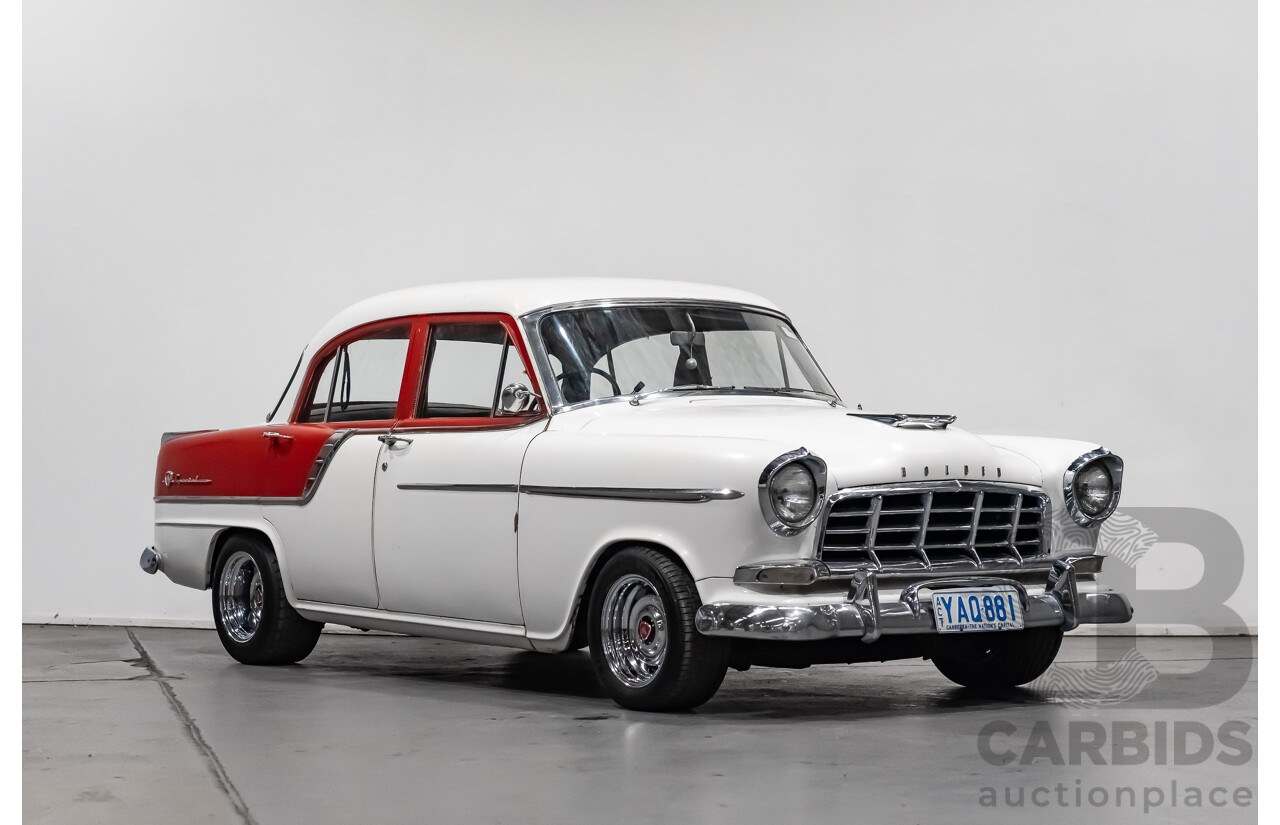 1/1958 Holden FC Special 4d Sedan India Ivory / Red 202ci