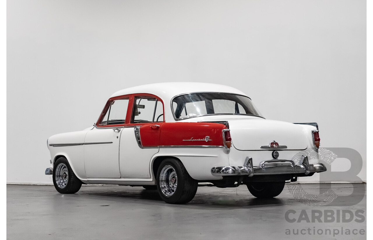 1/1958 Holden FC Special 4d Sedan India Ivory / Red 202ci