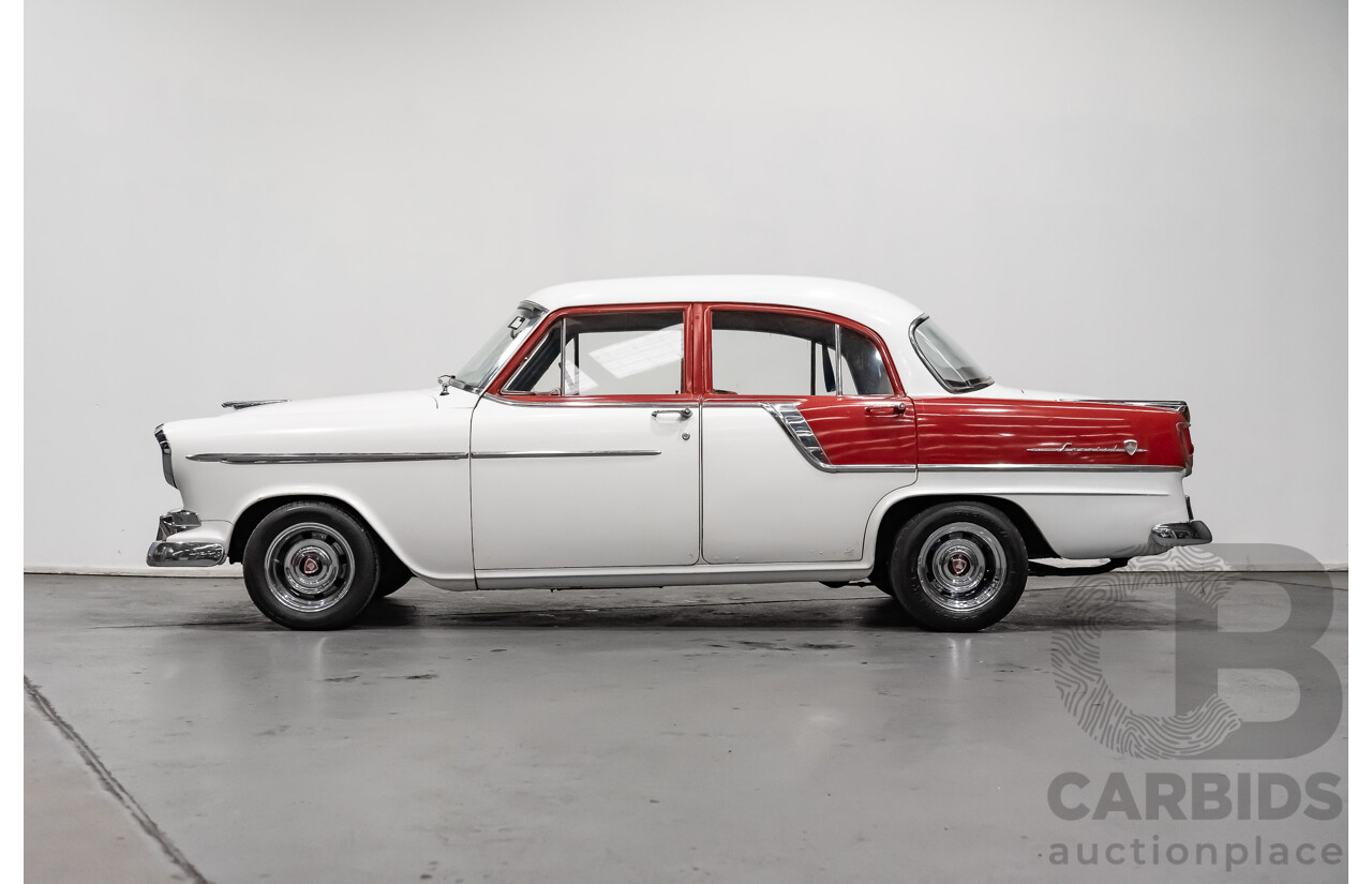 1/1958 Holden FC Special 4d Sedan India Ivory / Red 202ci