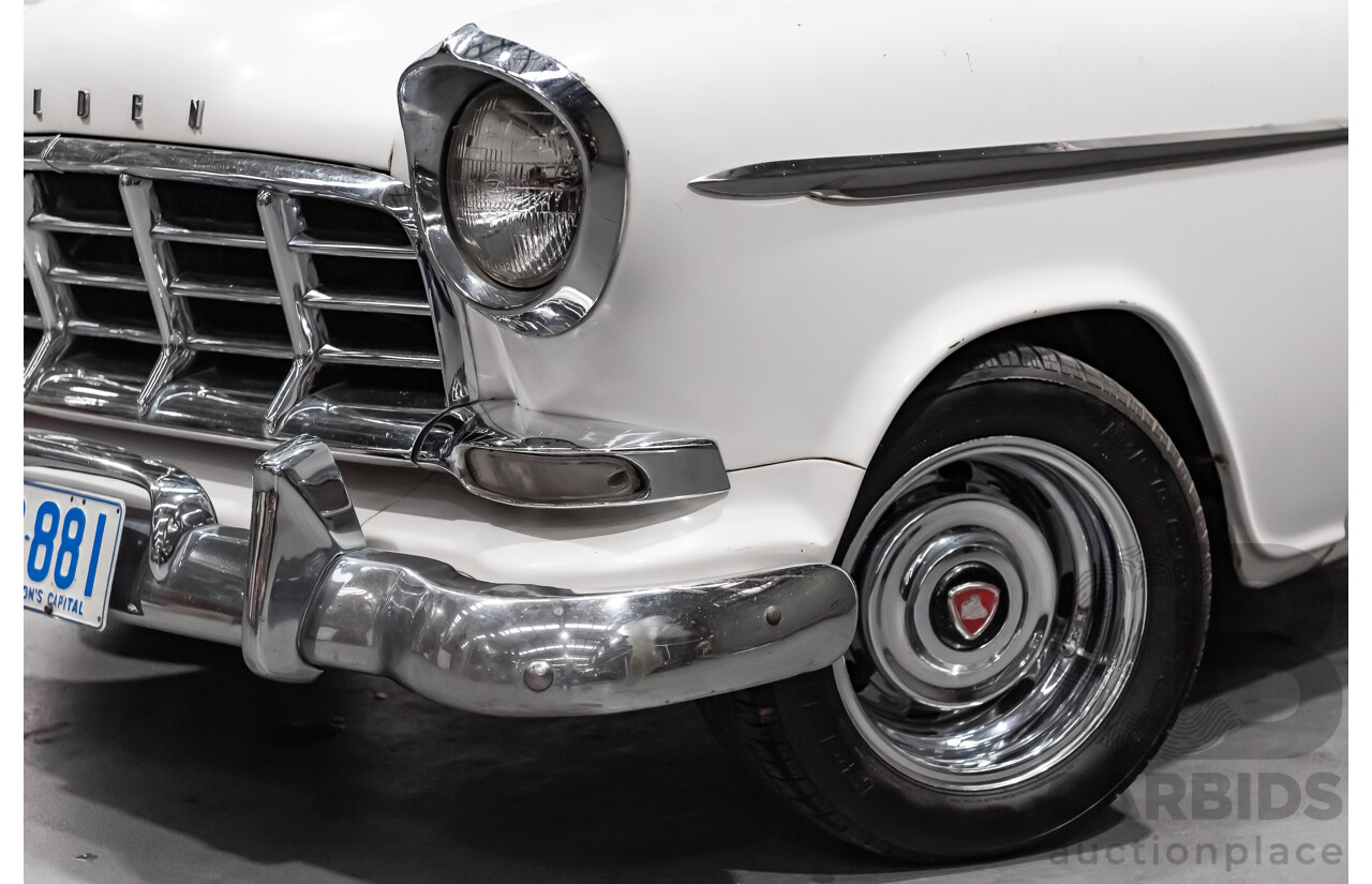 1/1958 Holden FC Special 4d Sedan India Ivory / Red 202ci