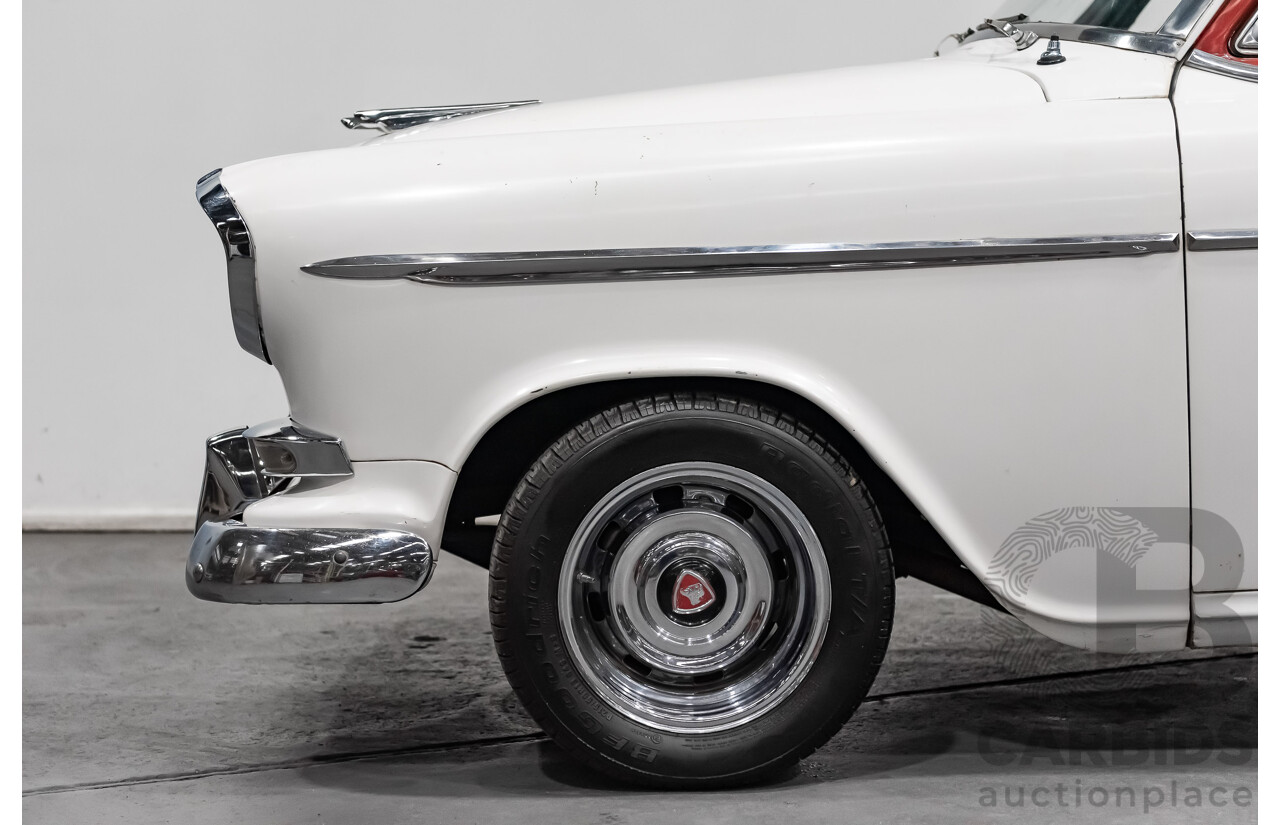1/1958 Holden FC Special 4d Sedan India Ivory / Red 202ci