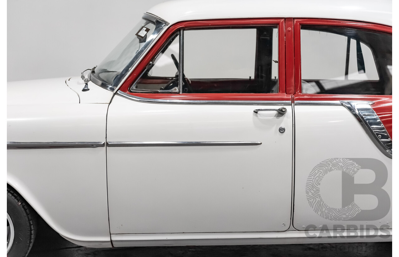 1/1958 Holden FC Special 4d Sedan India Ivory / Red 202ci