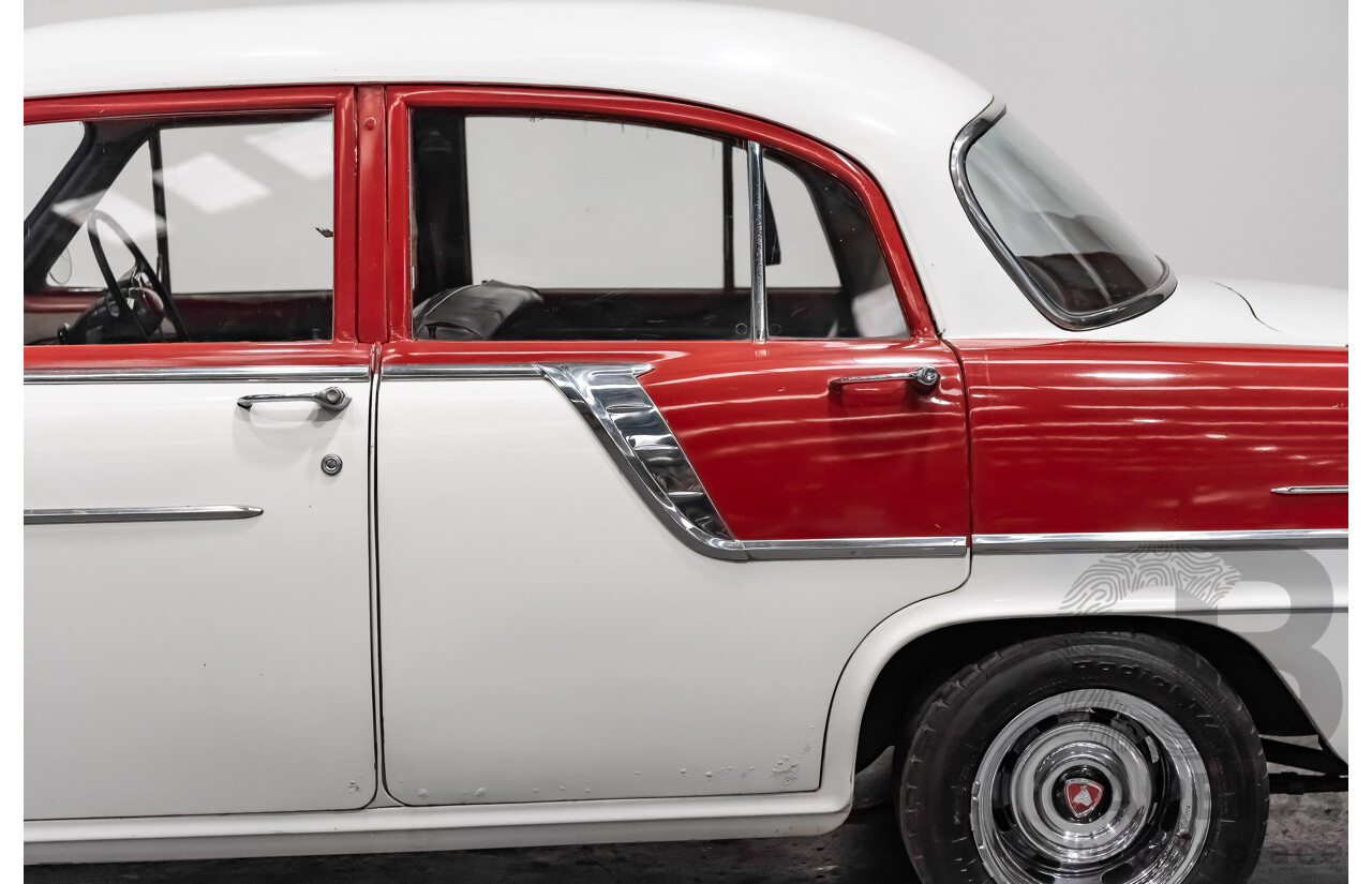 1/1958 Holden FC Special 4d Sedan India Ivory / Red 202ci