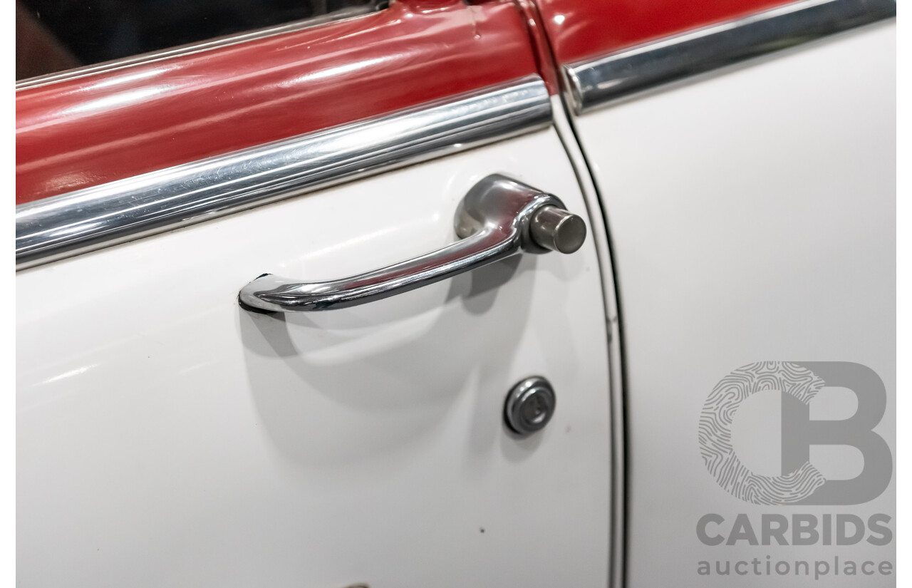 1/1958 Holden FC Special 4d Sedan India Ivory / Red 202ci