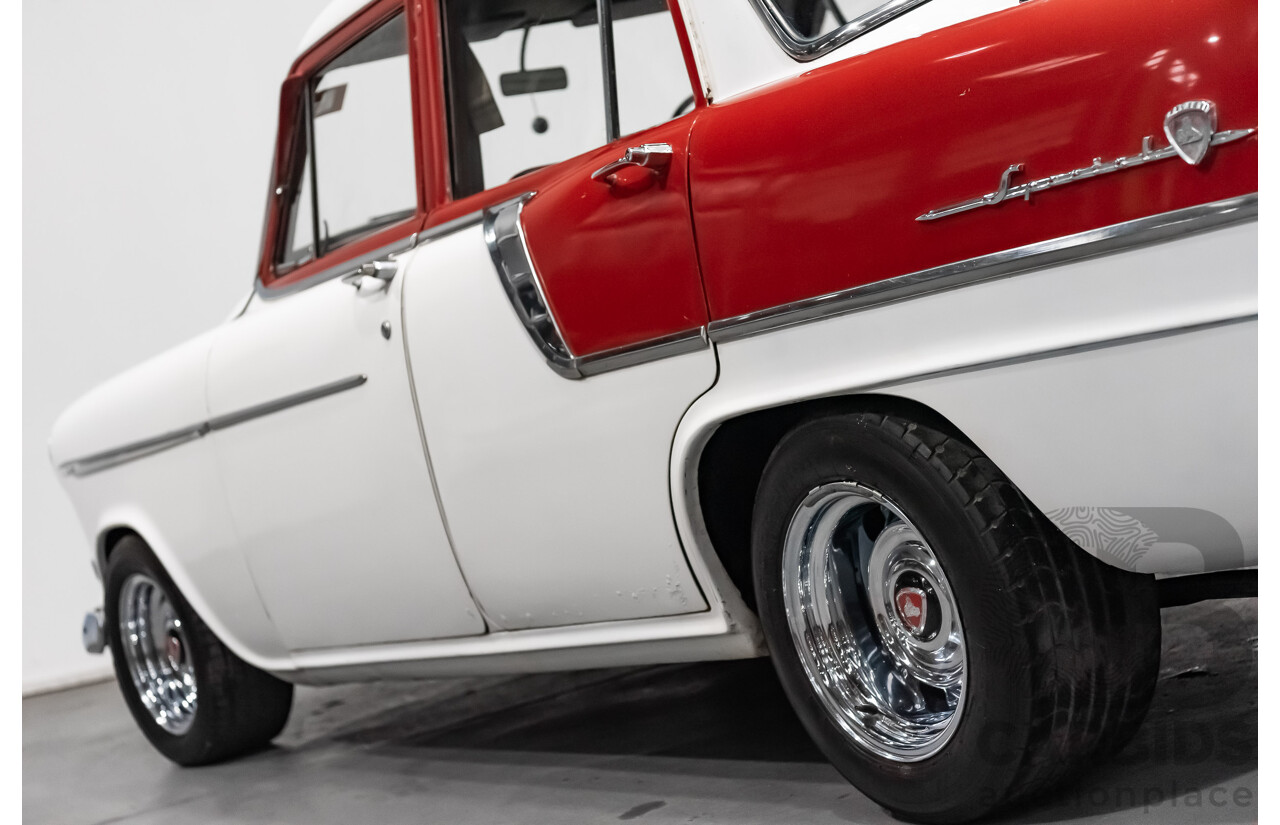 1/1958 Holden FC Special 4d Sedan India Ivory / Red 202ci