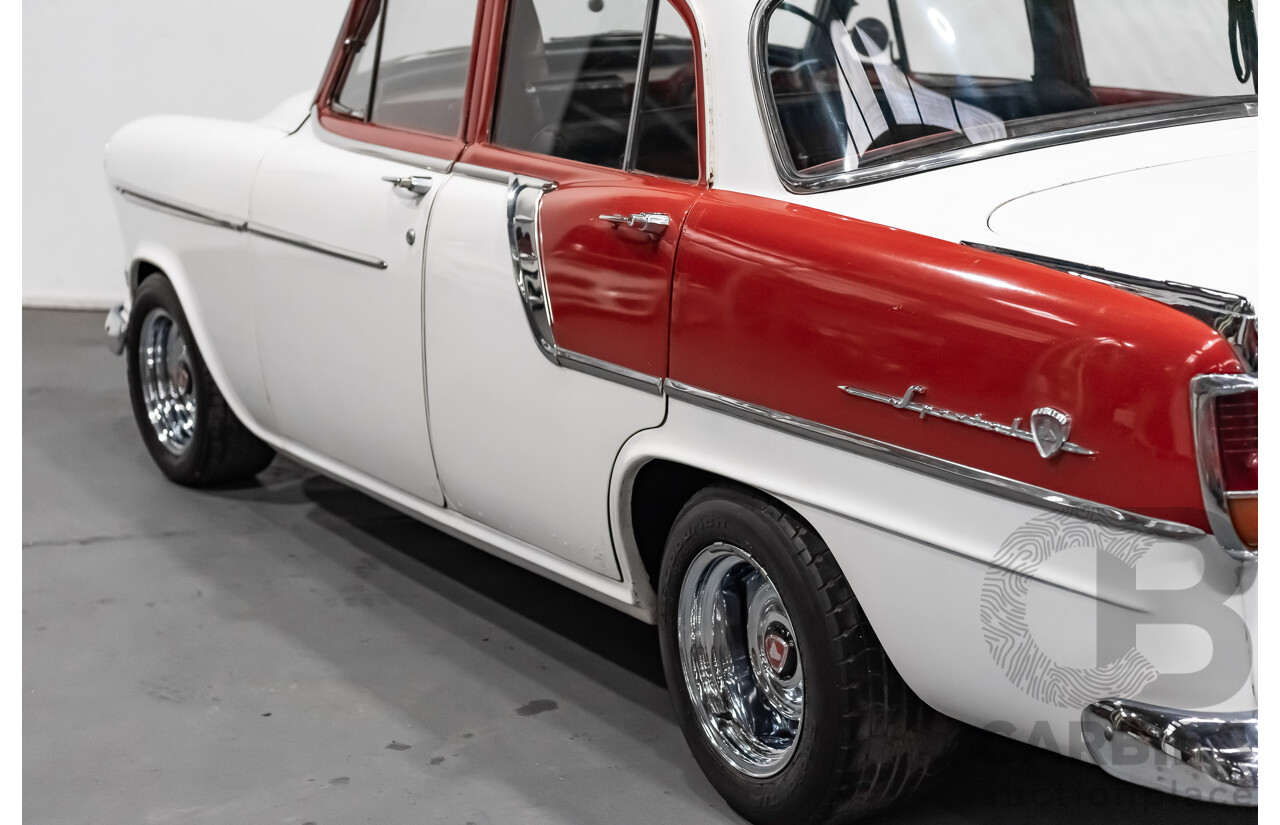 1/1958 Holden FC Special 4d Sedan India Ivory / Red 202ci