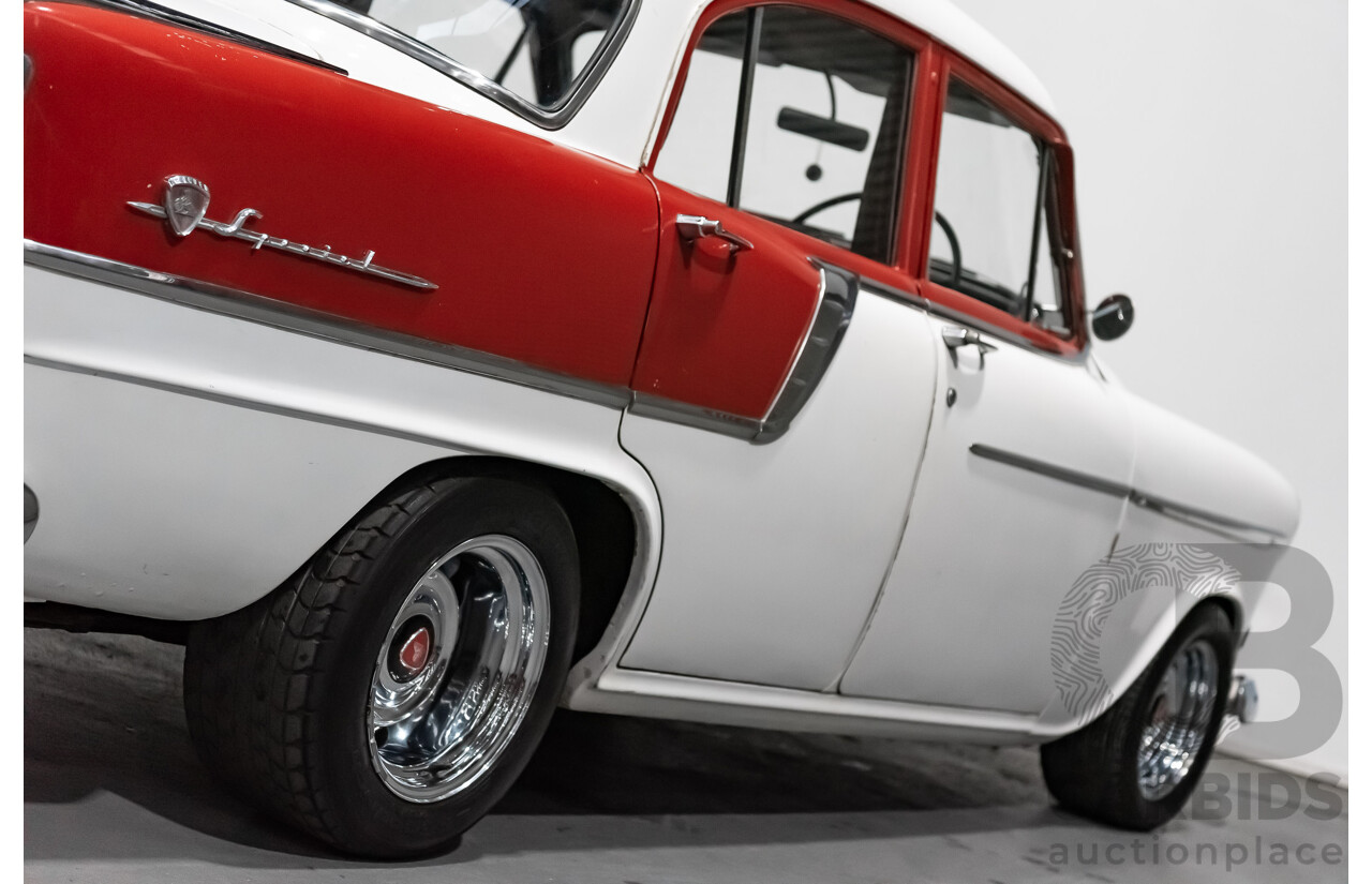 1/1958 Holden FC Special 4d Sedan India Ivory / Red 202ci