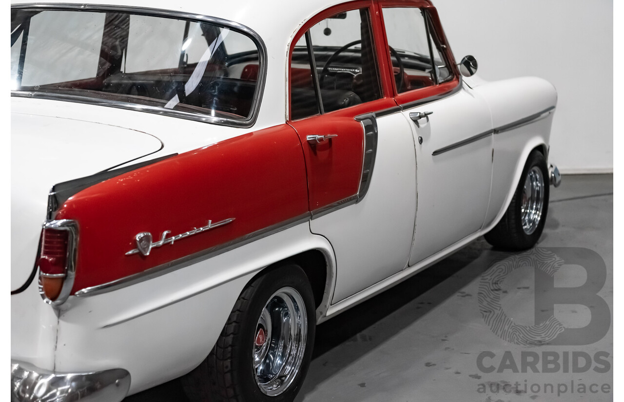 1/1958 Holden FC Special 4d Sedan India Ivory / Red 202ci