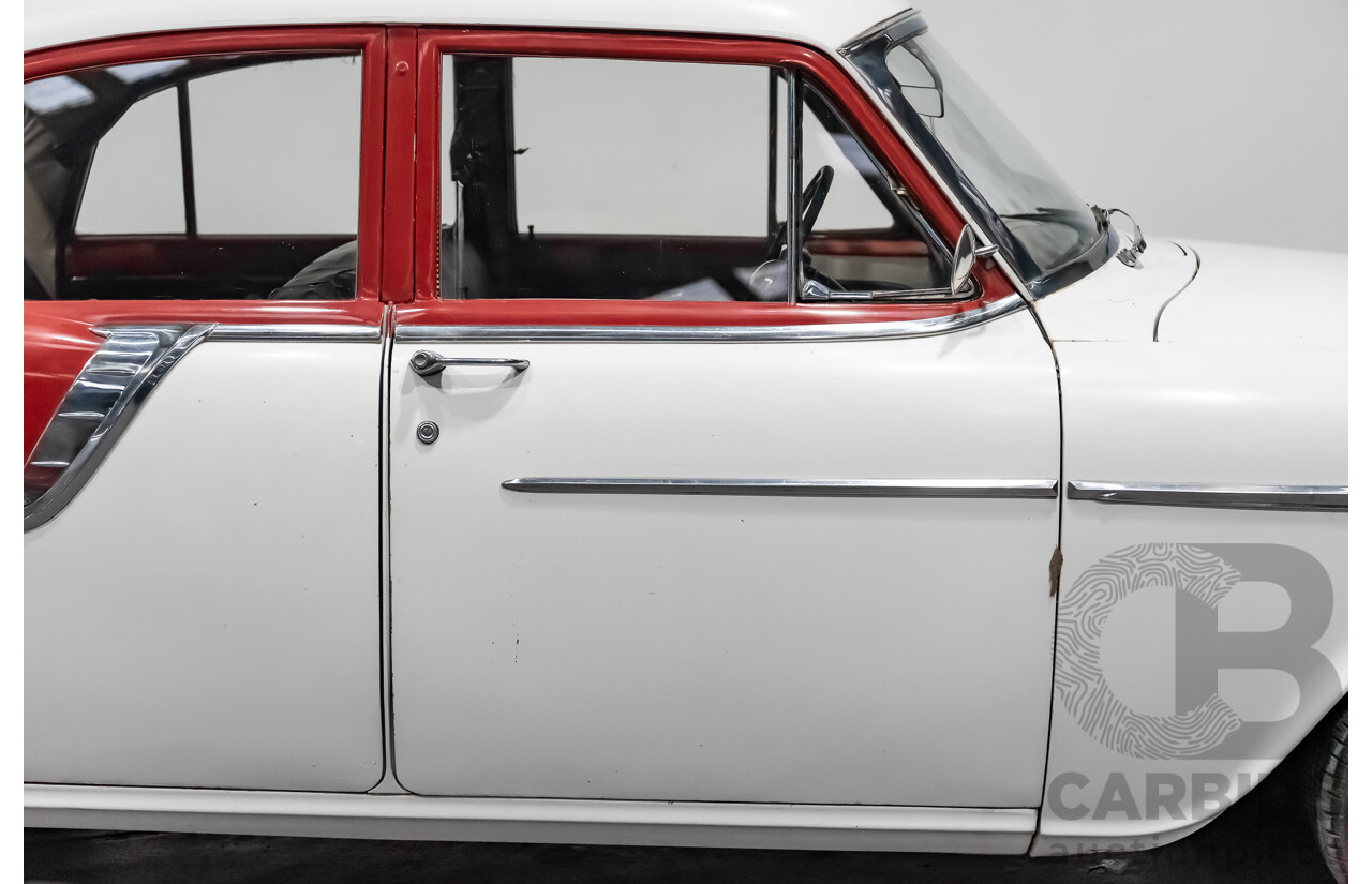 1/1958 Holden FC Special 4d Sedan India Ivory / Red 202ci