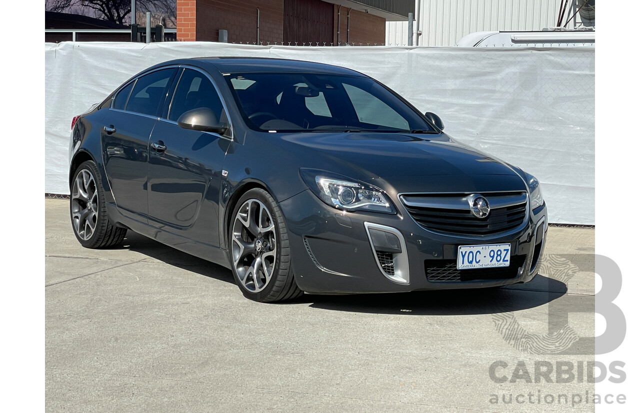11/2015 Holden Insignia VXR GA MY16 4d Sedan Grey 2.8L