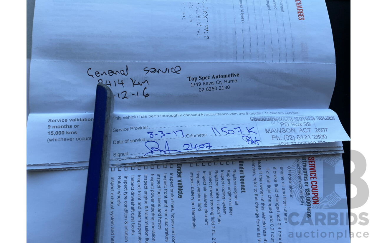 11/2015 Holden Insignia VXR GA MY16 4d Sedan Grey 2.8L