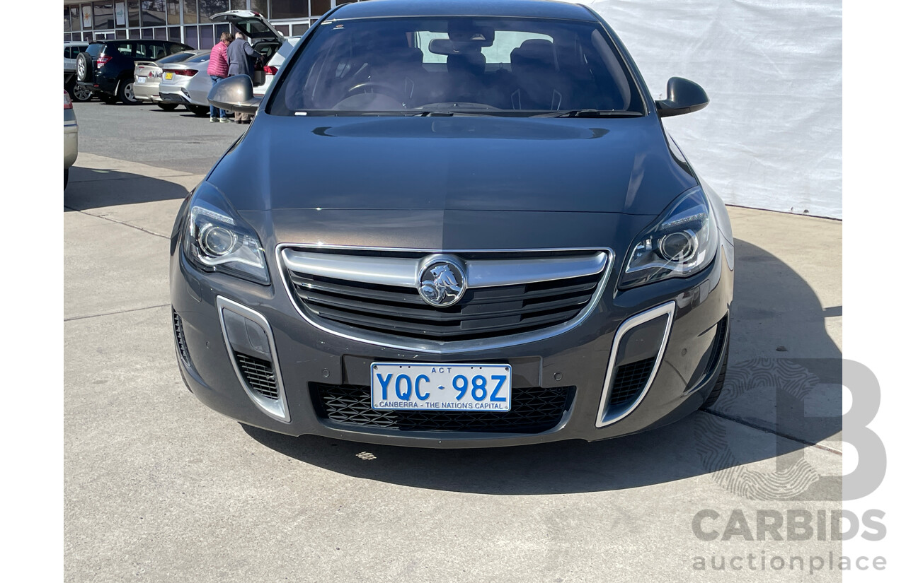 11/2015 Holden Insignia VXR GA MY16 4d Sedan Grey 2.8L