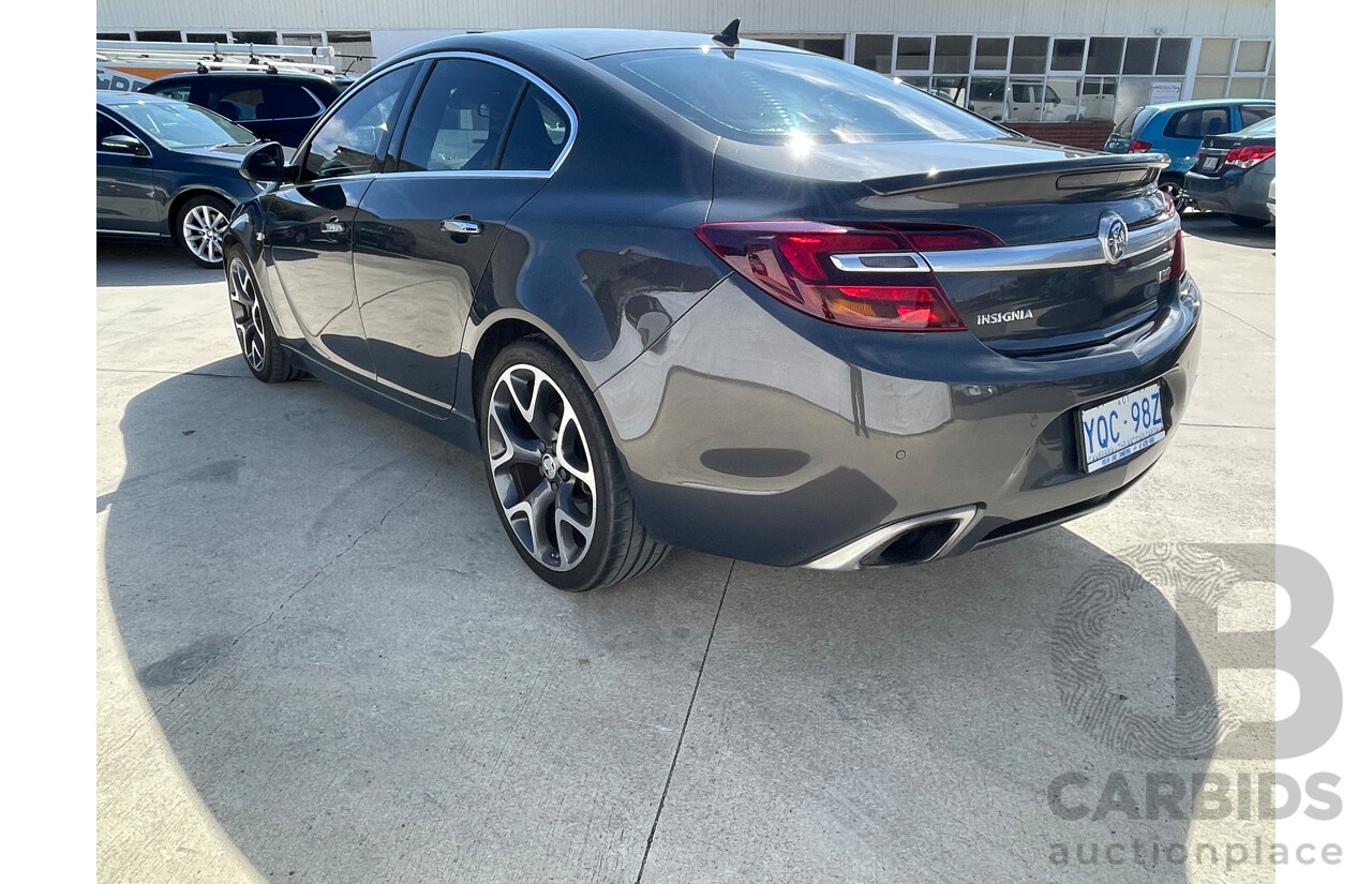 11/2015 Holden Insignia VXR GA MY16 4d Sedan Grey 2.8L