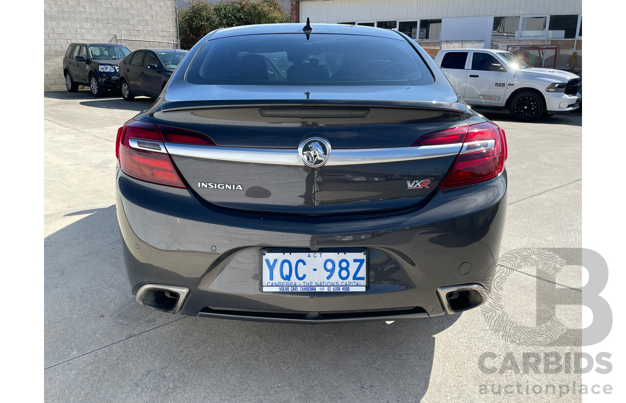 11/2015 Holden Insignia VXR GA MY16 4d Sedan Grey 2.8L