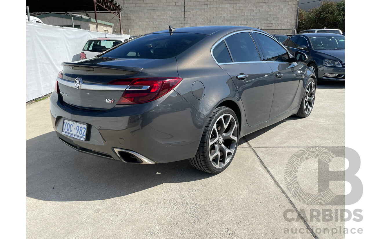 11/2015 Holden Insignia VXR GA MY16 4d Sedan Grey 2.8L
