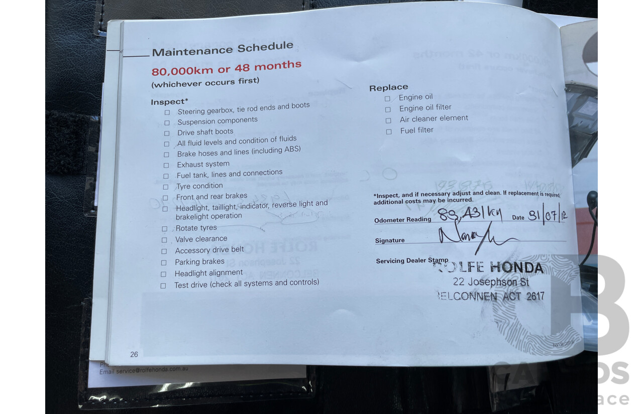 1/2005 Honda Accord EURO Luxury  4d Sedan Blue 2.4L