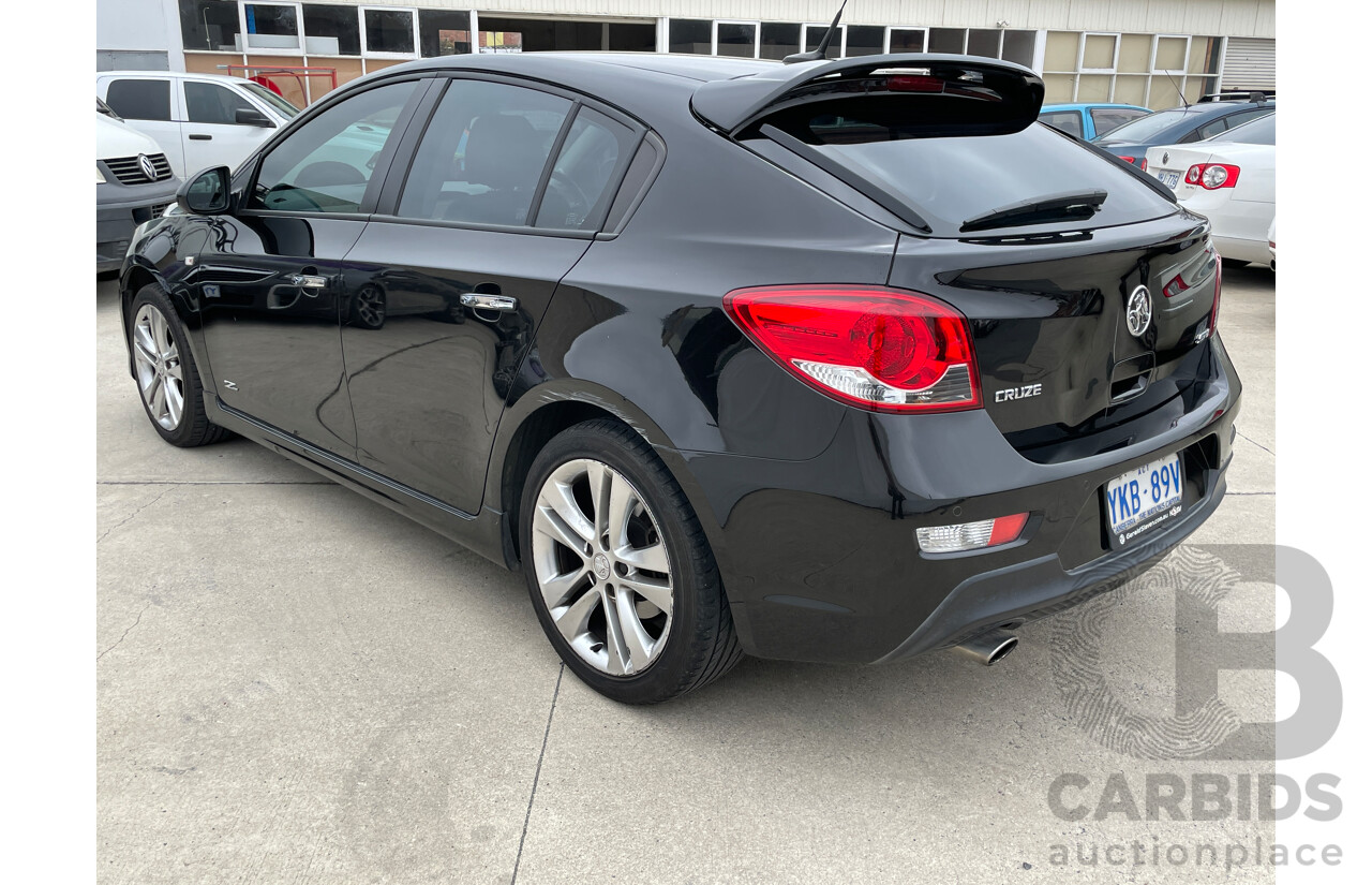 8/2014 Holden Cruze SRi Z-Series JH MY14 5d Hatchback Black 1.6L