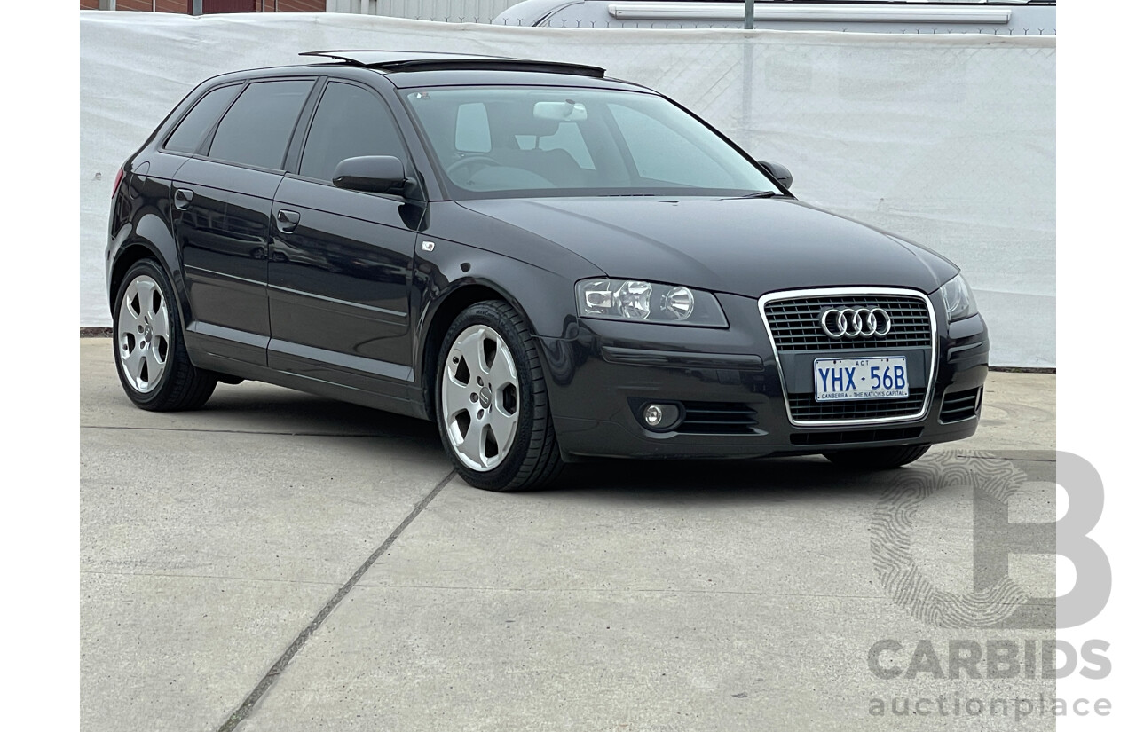 12/2008 Audi A3 Sportback 2.0 TDI Ambition 8P 5d Hatchback Grey 2.0L