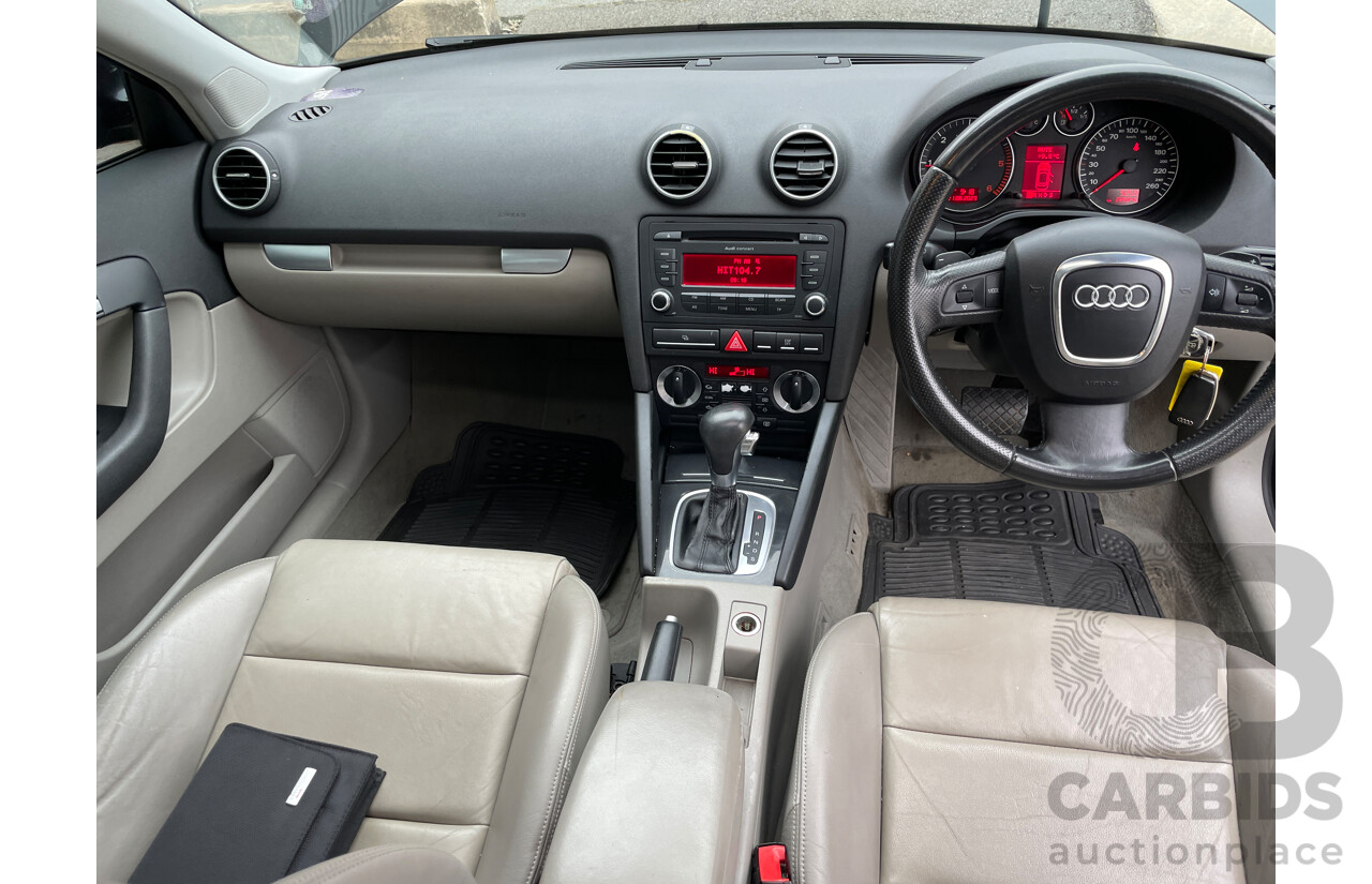 12/2008 Audi A3 Sportback 2.0 TDI Ambition 8P 5d Hatchback Grey 2.0L