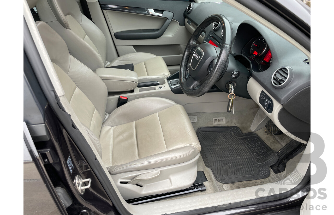 12/2008 Audi A3 Sportback 2.0 TDI Ambition 8P 5d Hatchback Grey 2.0L