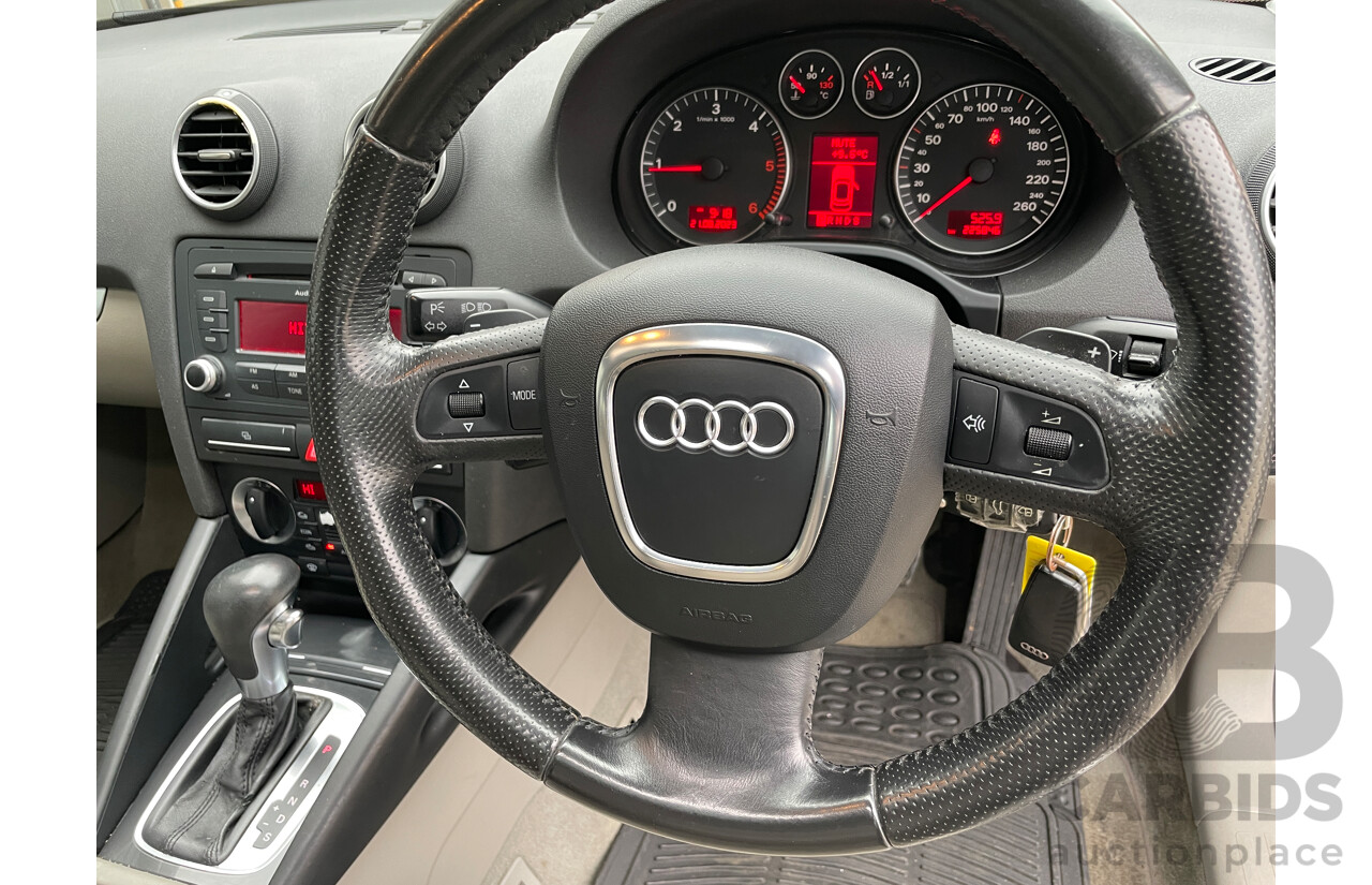 12/2008 Audi A3 Sportback 2.0 TDI Ambition 8P 5d Hatchback Grey 2.0L