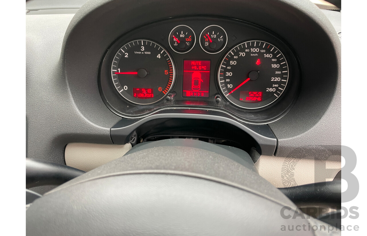 12/2008 Audi A3 Sportback 2.0 TDI Ambition 8P 5d Hatchback Grey 2.0L