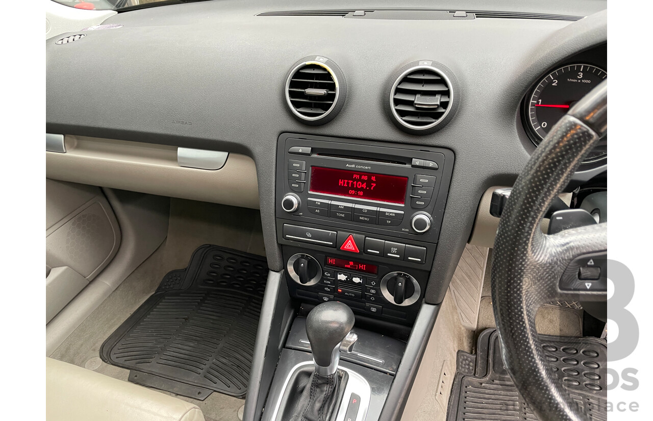 12/2008 Audi A3 Sportback 2.0 TDI Ambition 8P 5d Hatchback Grey 2.0L