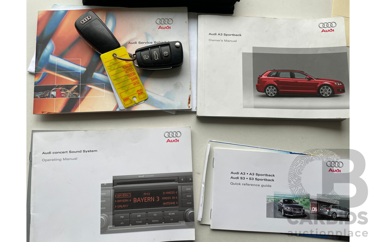 12/2008 Audi A3 Sportback 2.0 TDI Ambition 8P 5d Hatchback Grey 2.0L