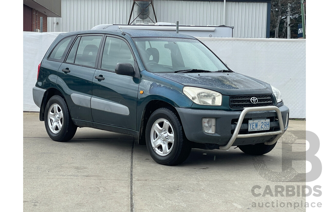 3/2002 Toyota Rav4 EDGE (4x4) ACA21R 4d Wagon Green 2.0L