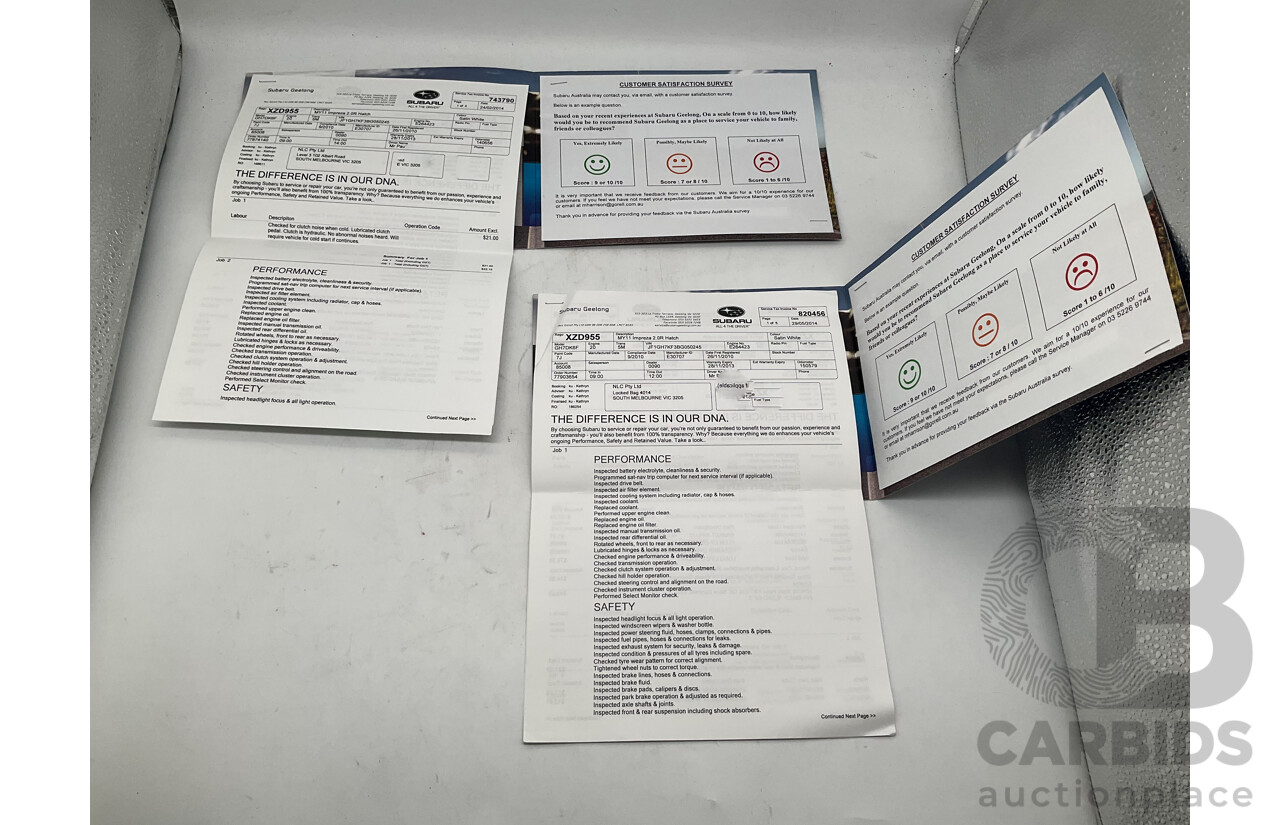 9/2010 Subaru Impreza R (AWD) G3 MY10 5d Hatchback Pearl White 2.0L