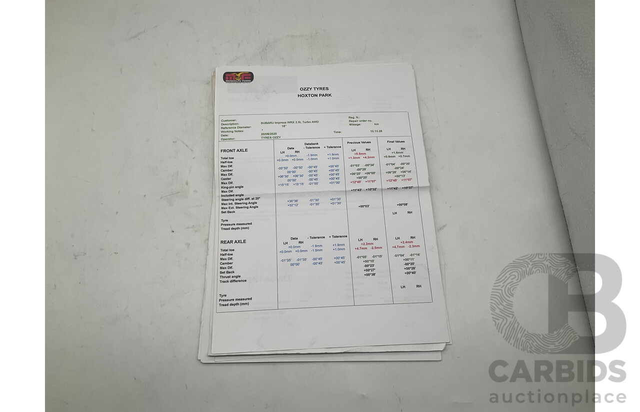 9/2010 Subaru Impreza R (AWD) G3 MY10 5d Hatchback Pearl White 2.0L