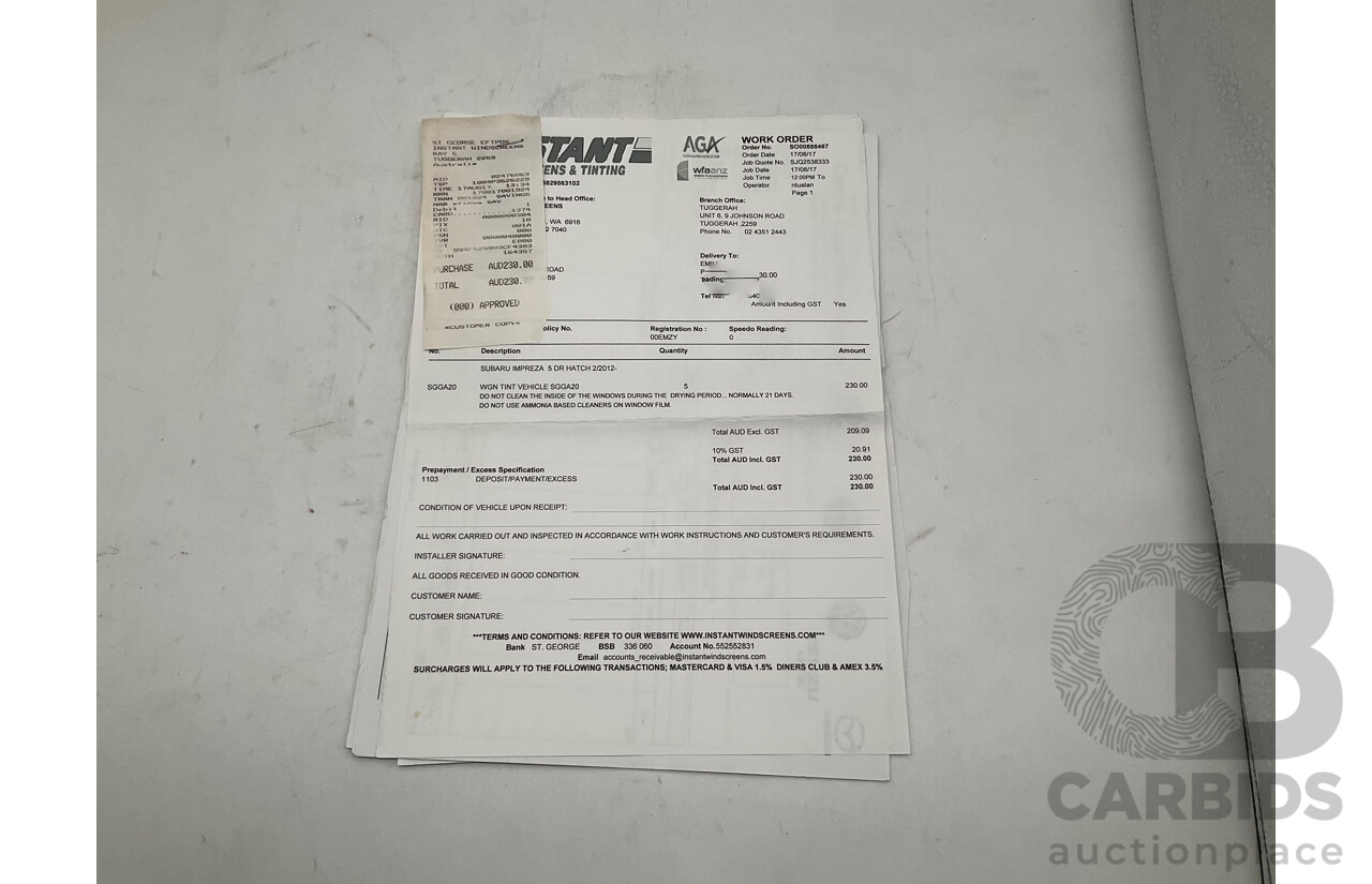 9/2010 Subaru Impreza R (AWD) G3 MY10 5d Hatchback Pearl White 2.0L