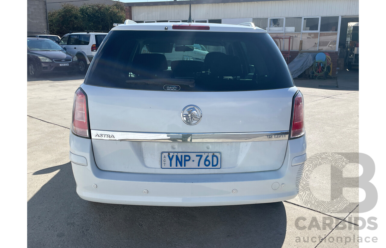 4/2009 Holden Astra CDTi AH MY09 4d Wagon White 1.9L