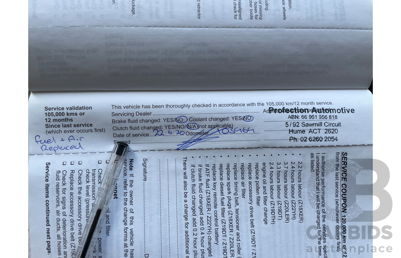 4/2009 Holden Astra CDTi AH MY09 4d Wagon White 1.9L