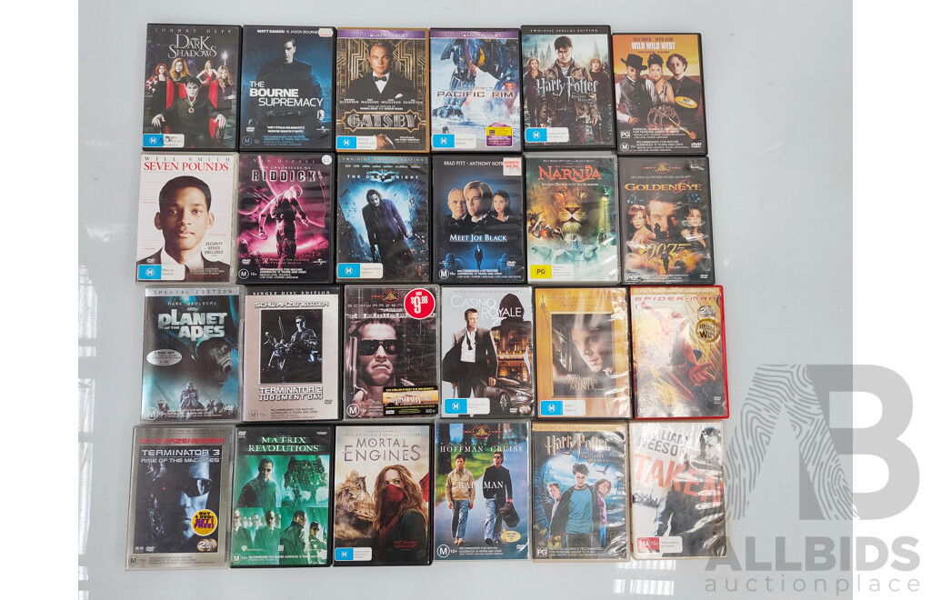 Huge Lot of ~1000 DVDs and Video Games Including Lord of the Rings, Harry Potter, Bourne Legacy and Many More