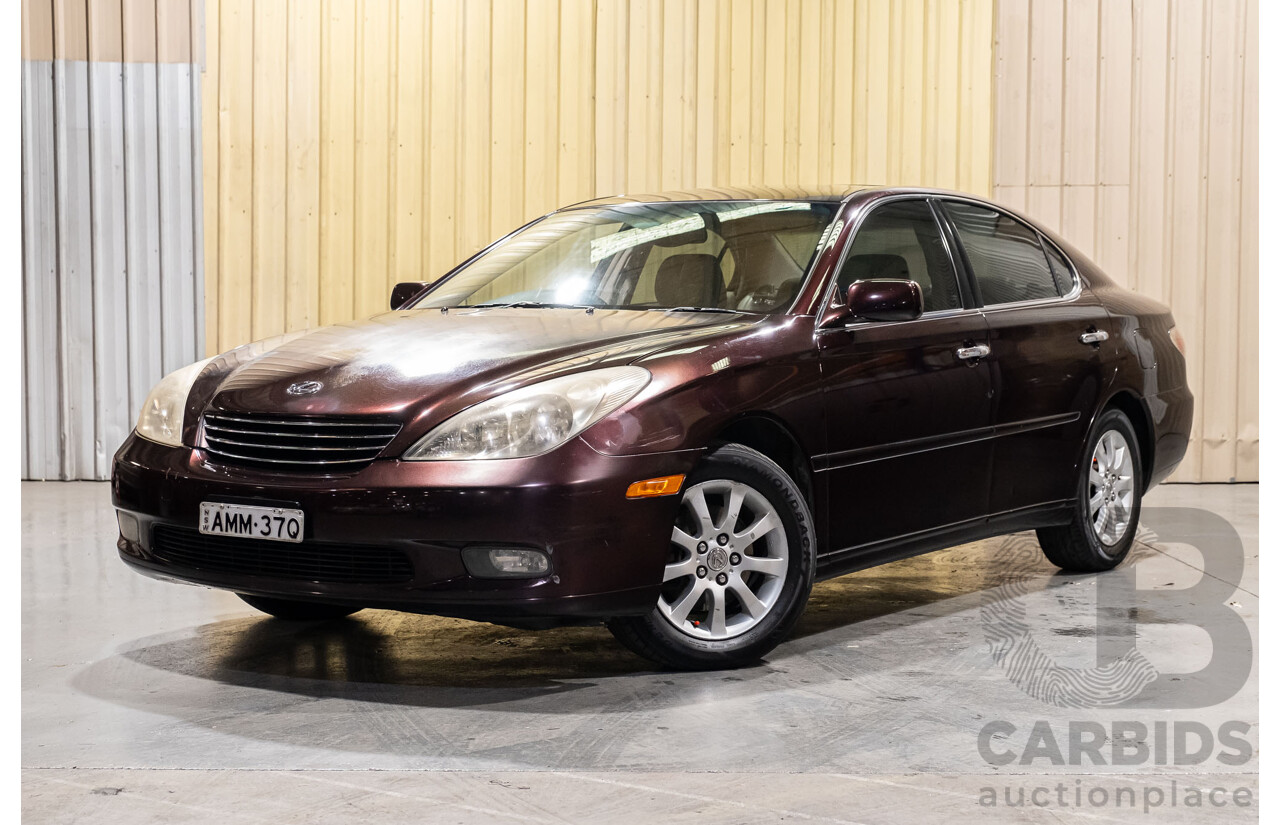 5/2002 Lexus ES300 MCV30R 4d Sedan Metallic Maroon V6 3.0L