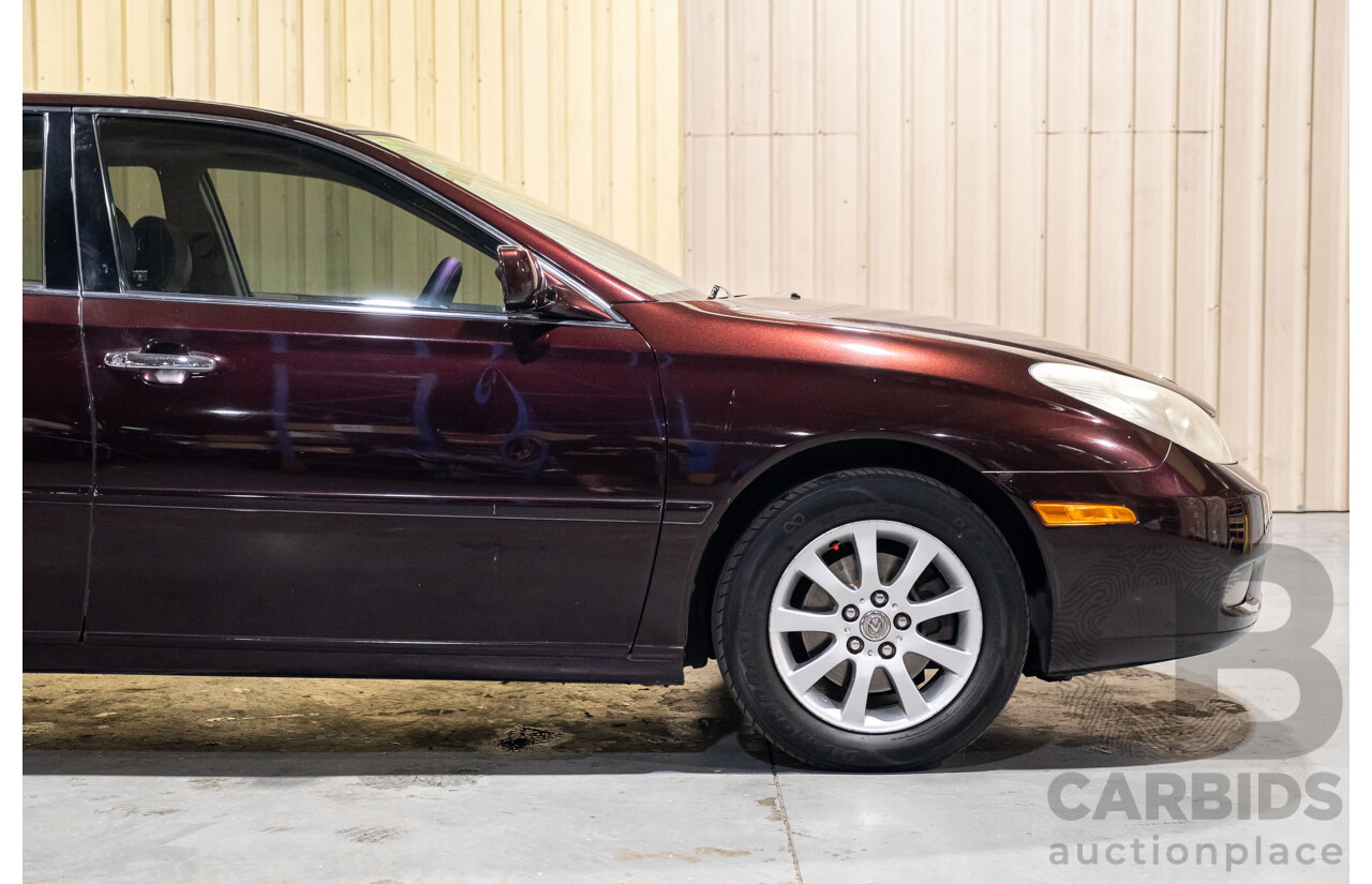 5/2002 Lexus ES300 MCV30R 4d Sedan Metallic Maroon V6 3.0L