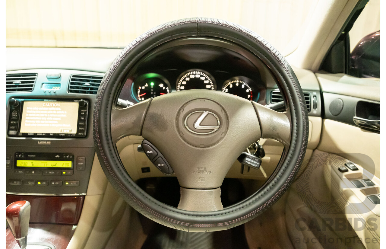 5/2002 Lexus ES300 MCV30R 4d Sedan Metallic Maroon V6 3.0L