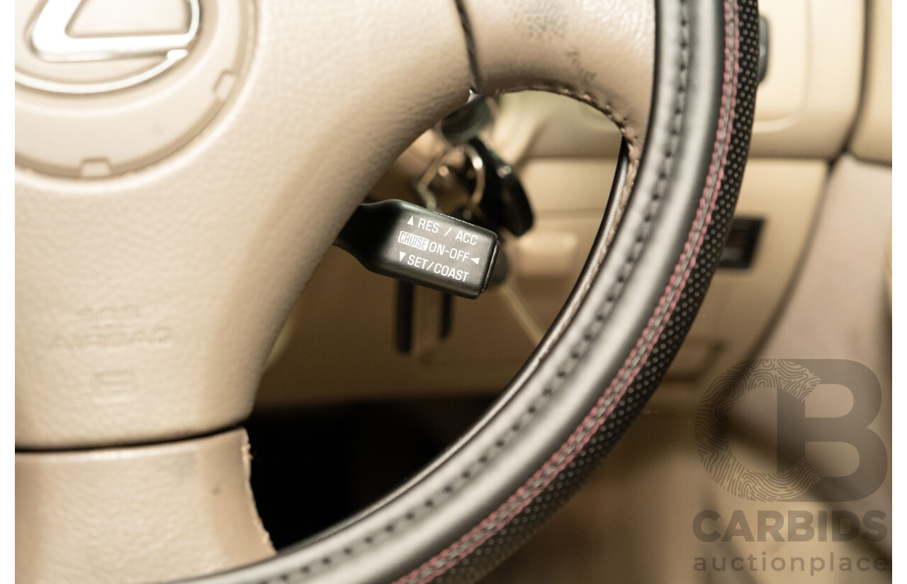 5/2002 Lexus ES300 MCV30R 4d Sedan Metallic Maroon V6 3.0L