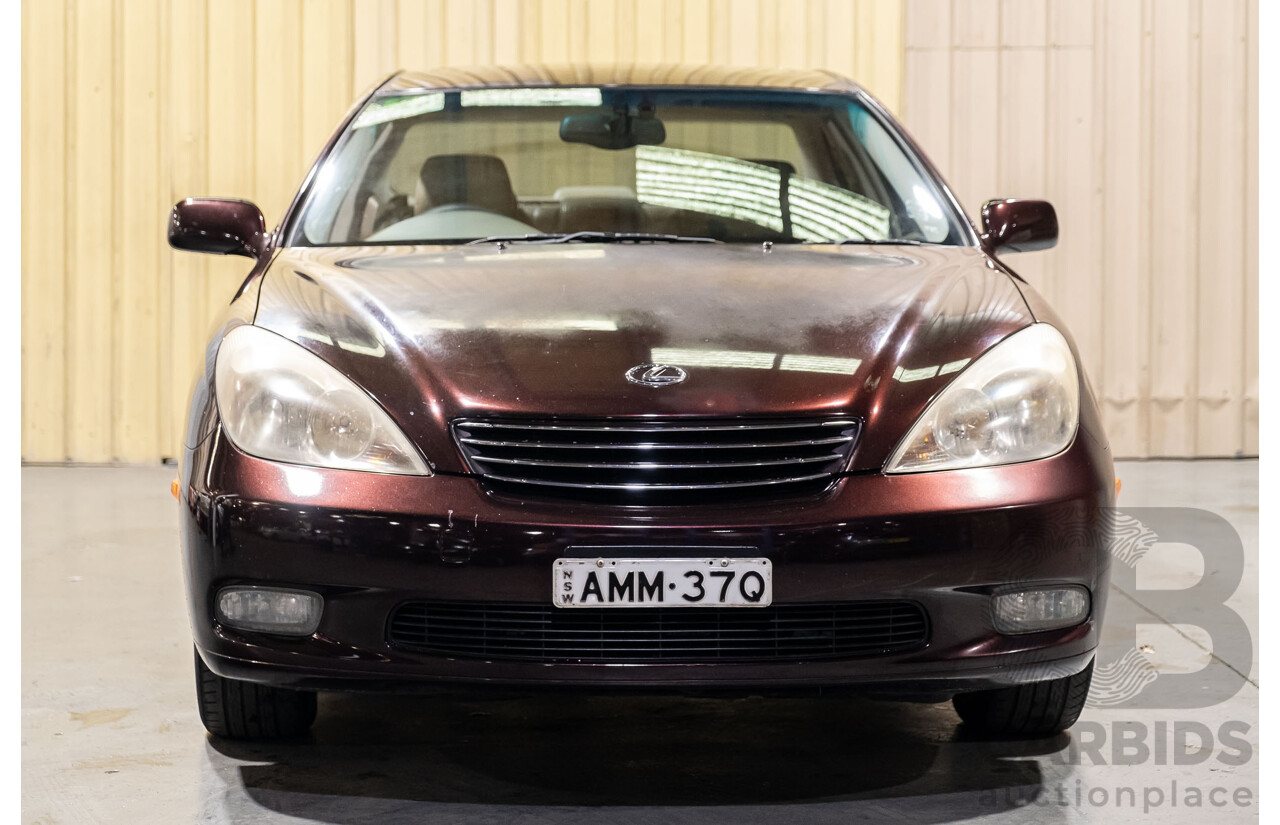 5/2002 Lexus ES300 MCV30R 4d Sedan Metallic Maroon V6 3.0L
