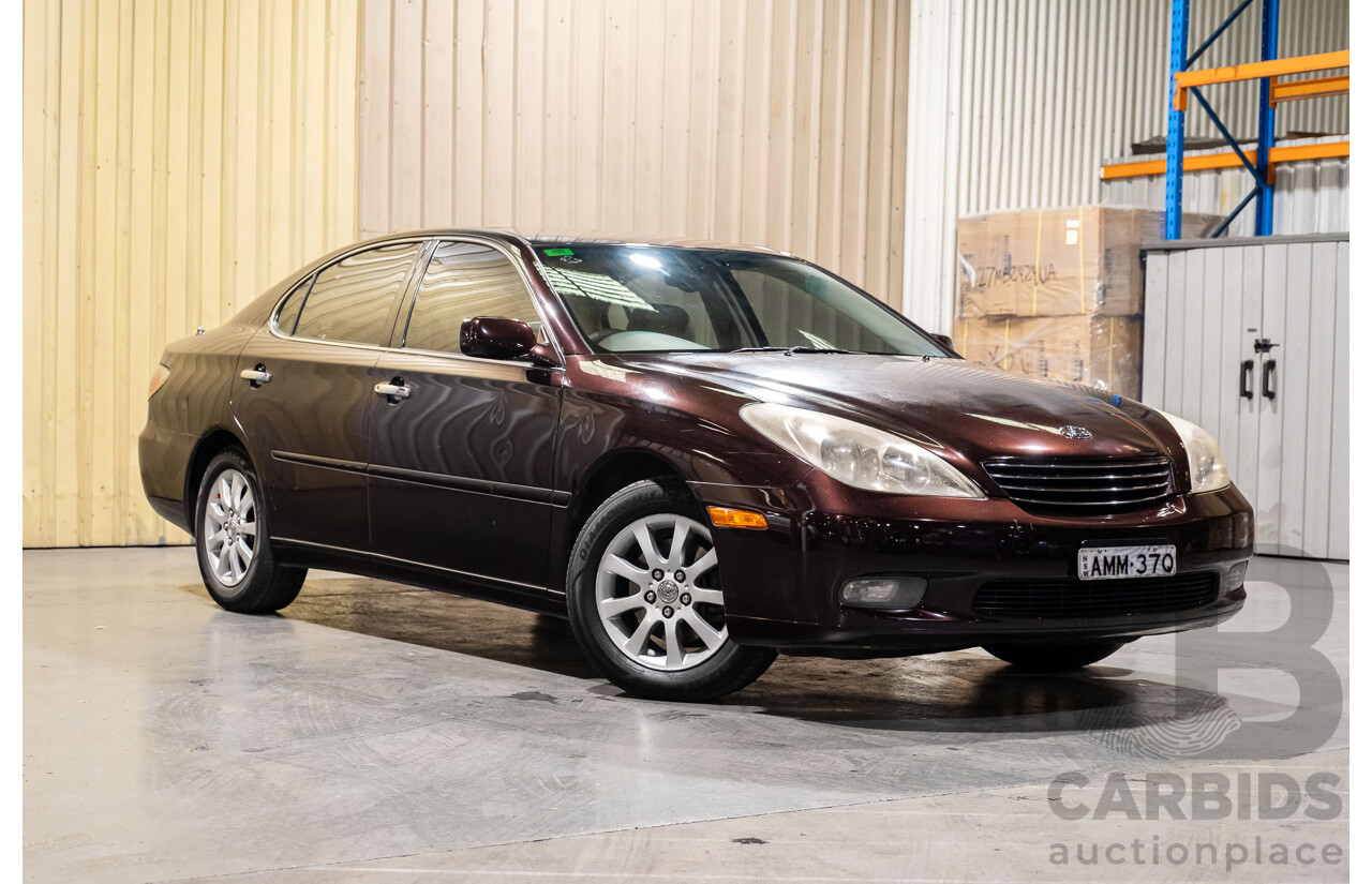 5/2002 Lexus ES300 MCV30R 4d Sedan Metallic Maroon V6 3.0L